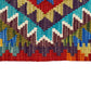 Geometric Aztek Design Narrow Short Kilim Runner Rug