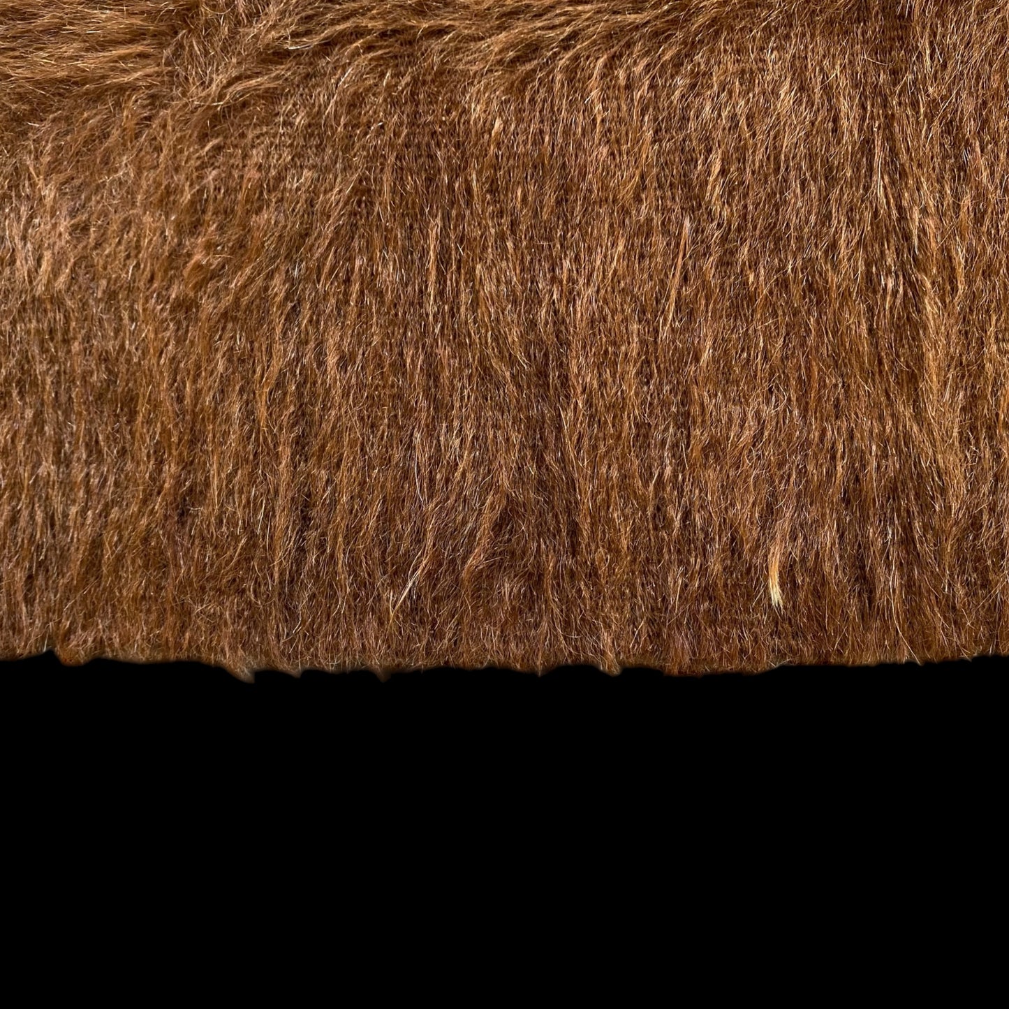 Brown Angora Mohair Siirt Blanket Kilim Rug
