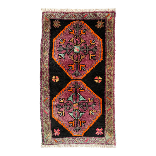 Small East Anatolian Boho Carpet Rug