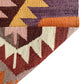 Geometric Aztec Design  West Anatolian Barak Kilim Rug