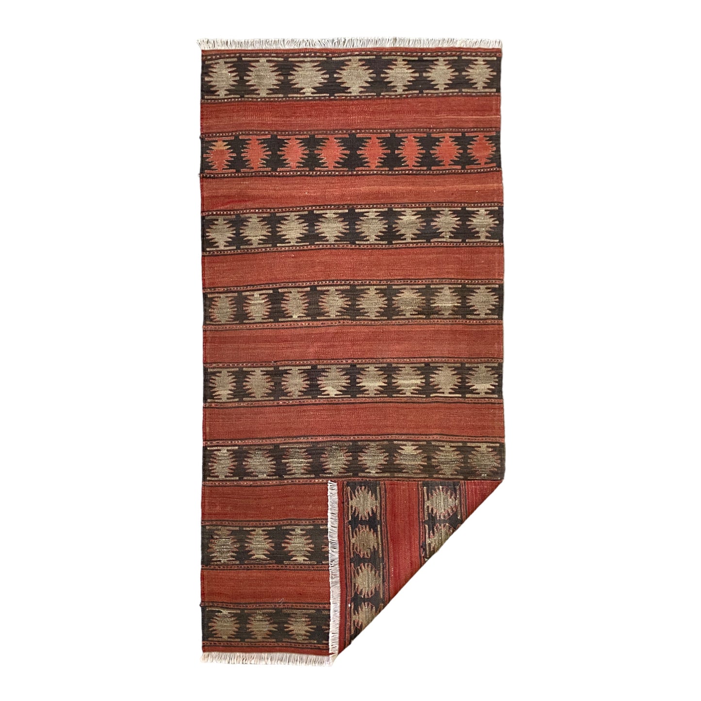 Bold Primitive Central Anatolian Avsar Kilim