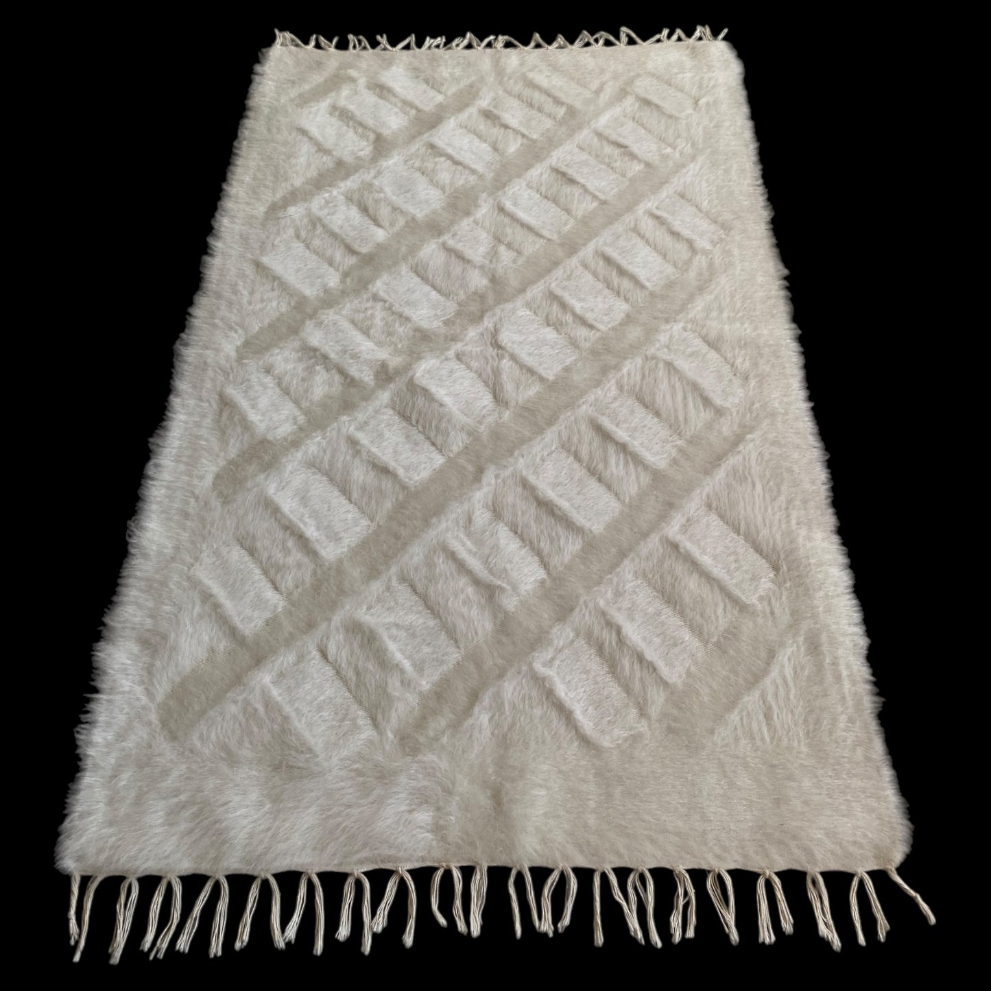 Simple Plain Turkish Siirt Blanket Kilim Rug