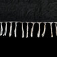 Black Angora Mohair Turkish Siirt Blanket Kilim Rug