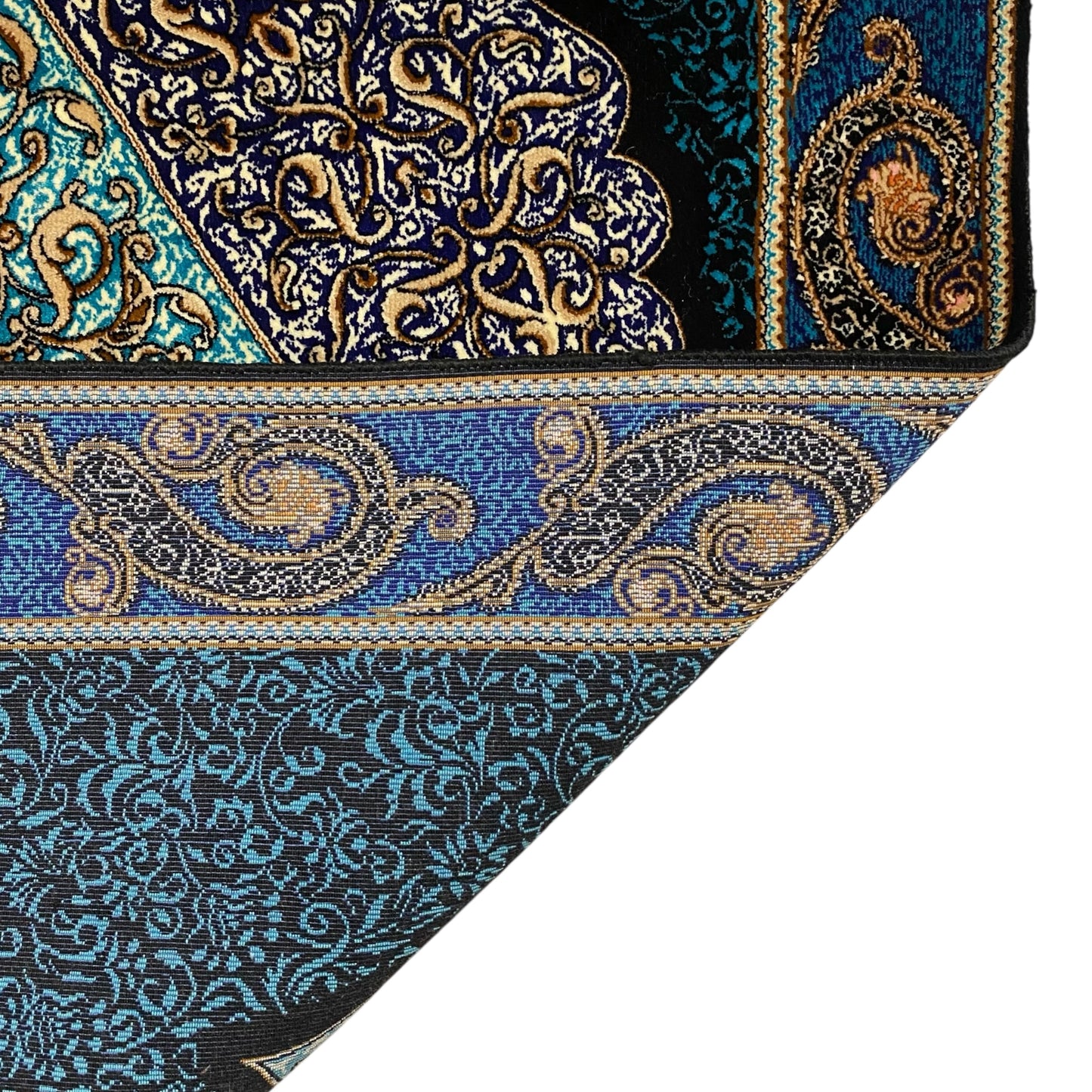 10 Ft Turquoise Blue Silk Runner Rug - Kilim Art Gallery