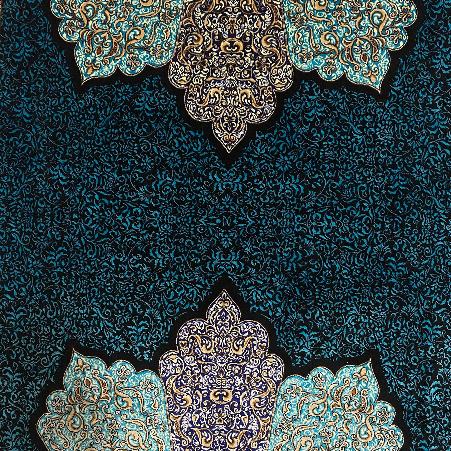 10 Ft Turquoise Blue Silk Runner Rug - Kilim Art Gallery