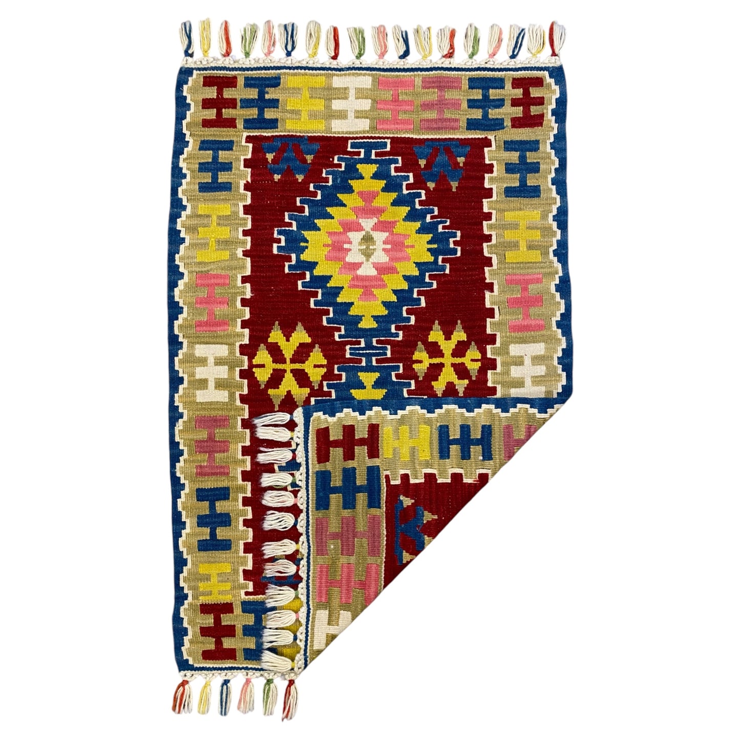 2'X3' Finest Small Turkish Kilim Rug