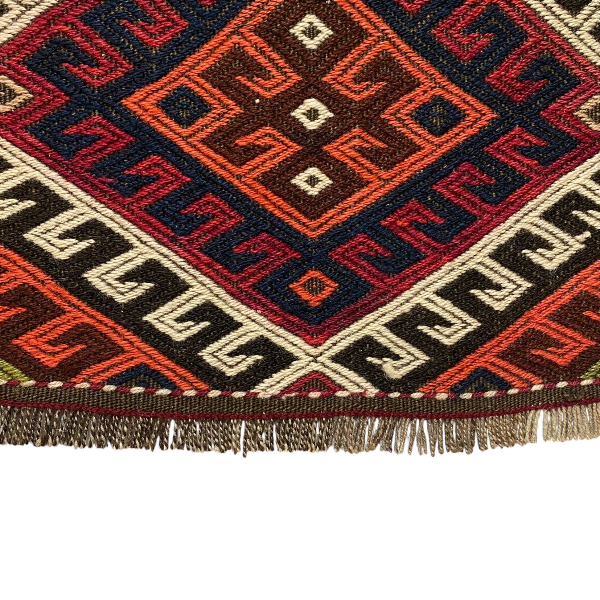 11' Ft Antique Malatya Arapgir Kilim Runner Cicim Rug - Kilim Art Gallery