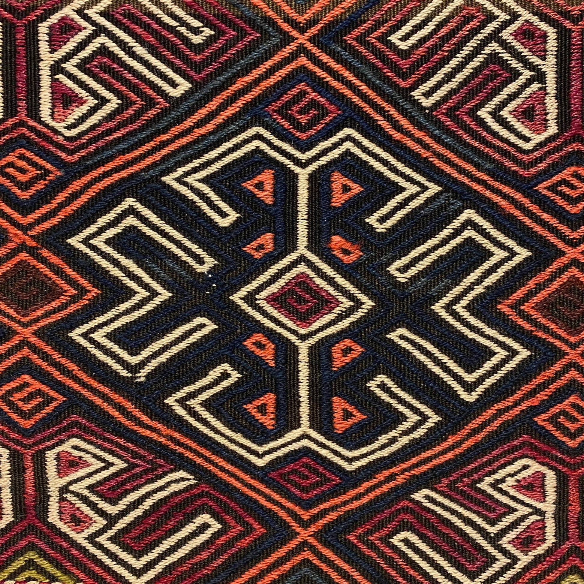 11' Ft Antique Malatya Arapgir Kilim Runner Cicim Rug - Kilim Art Gallery