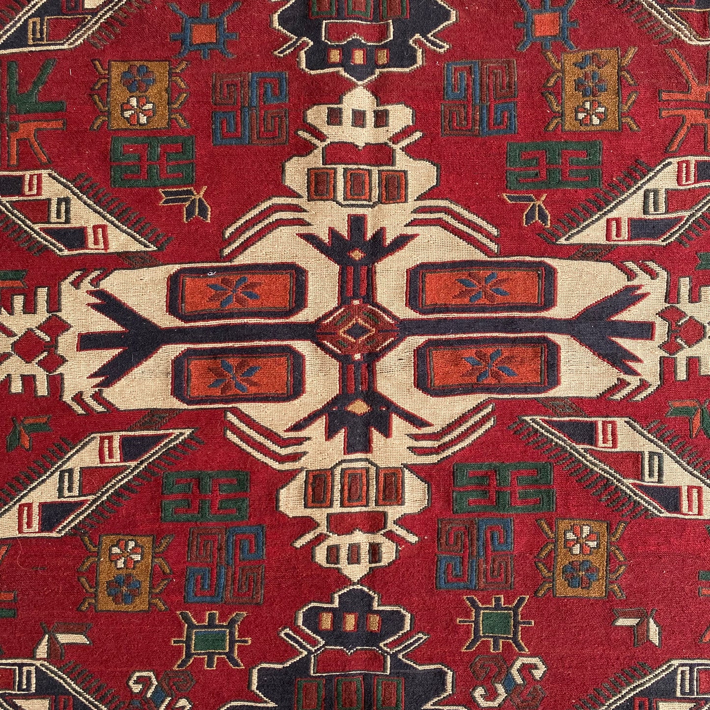 Caucasian Dragon Soumak Rug