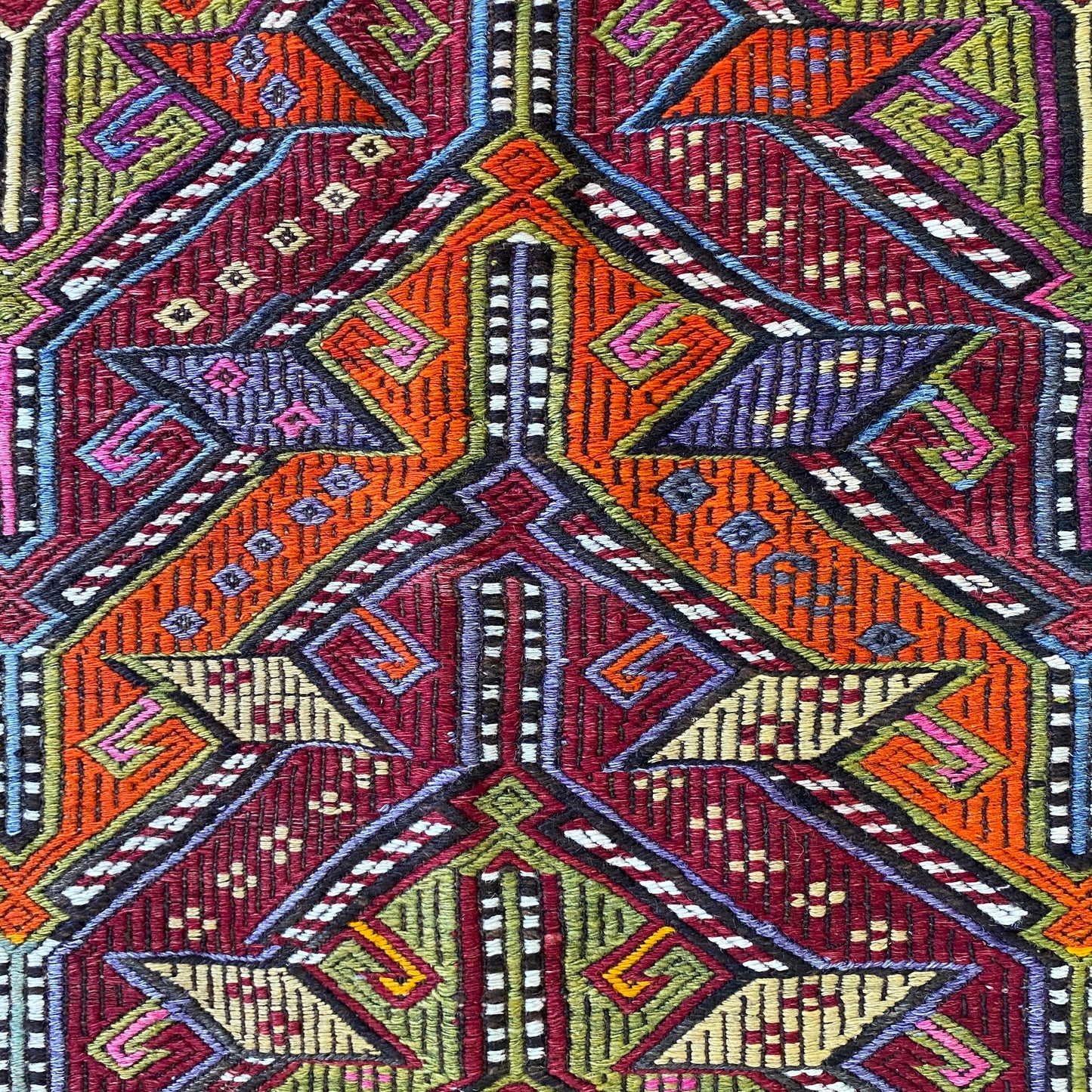 Nomadic Mut Cicim Kilim Rug Made for Dowry