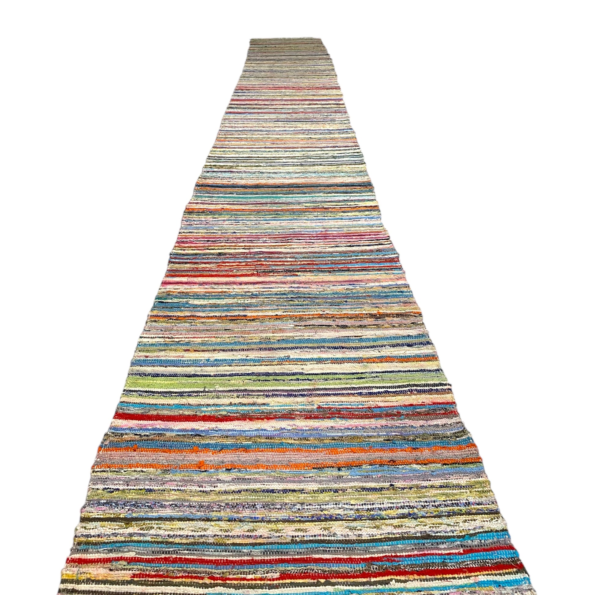 2' x 22' Ft Very Long Vintage Caput Kilim Runner Rug - Kilim Art Gallery