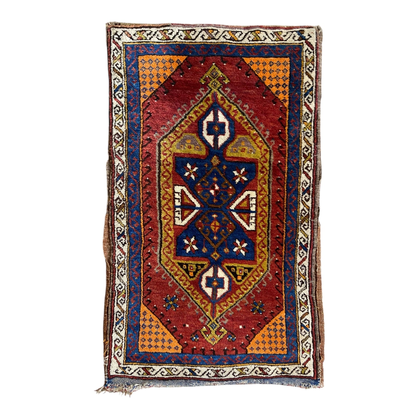 2' x 3' Antique YAHYALI Zile Carpet YASTIK Rug - Kilim Art Gallery