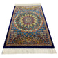 2' x 3' Blue Silk Rug - Kilim Art Gallery