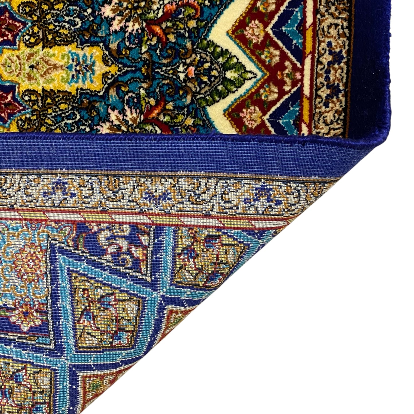 2' x 3' Blue Silk Rug - Kilim Art Gallery