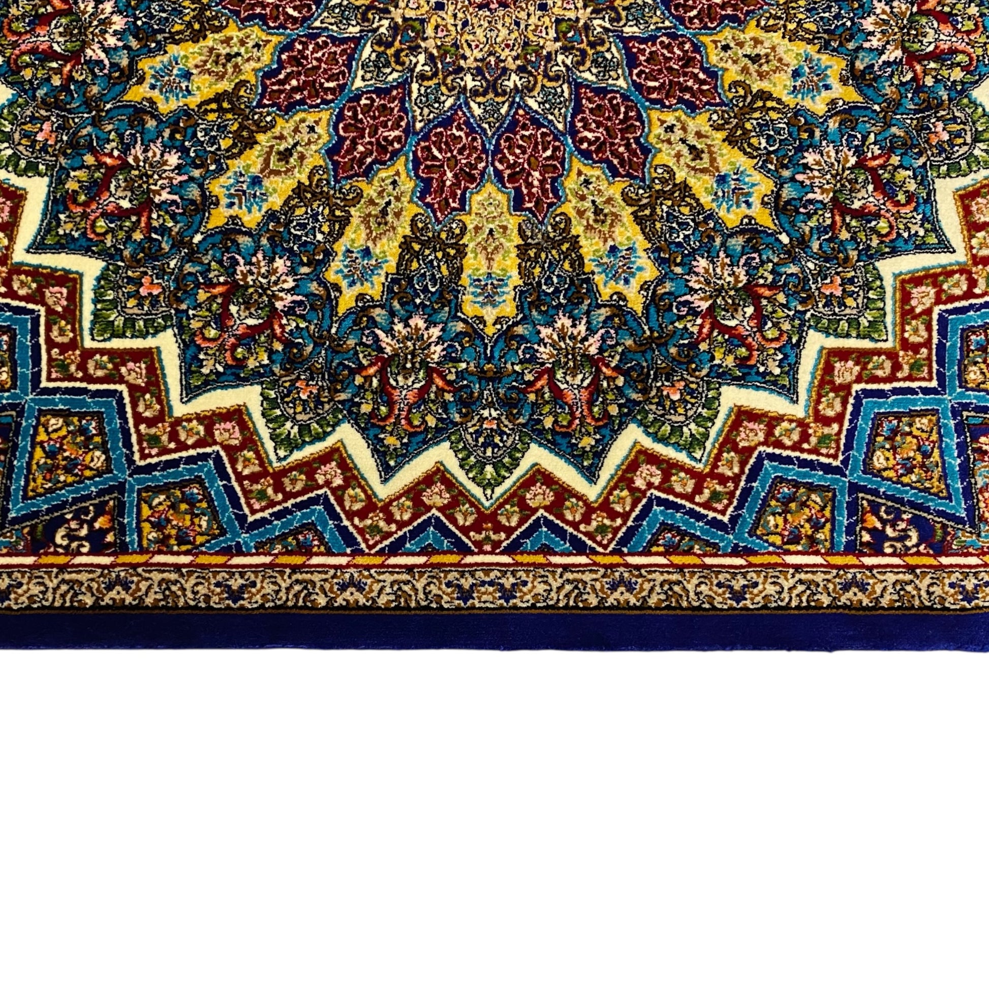 2' x 3' Blue Silk Rug - Kilim Art Gallery