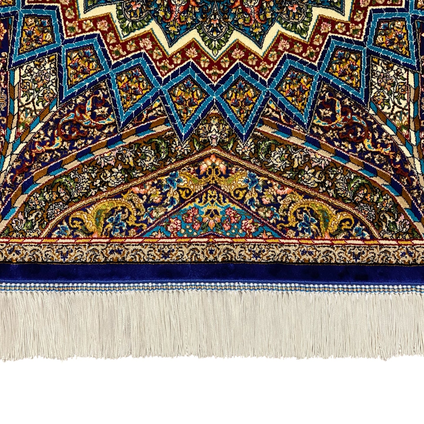 2' x 3' Blue Silk Rug - Kilim Art Gallery