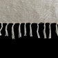 Simple Plain White Angora Mohair Turkish Siirt Blanket Kilim Rug