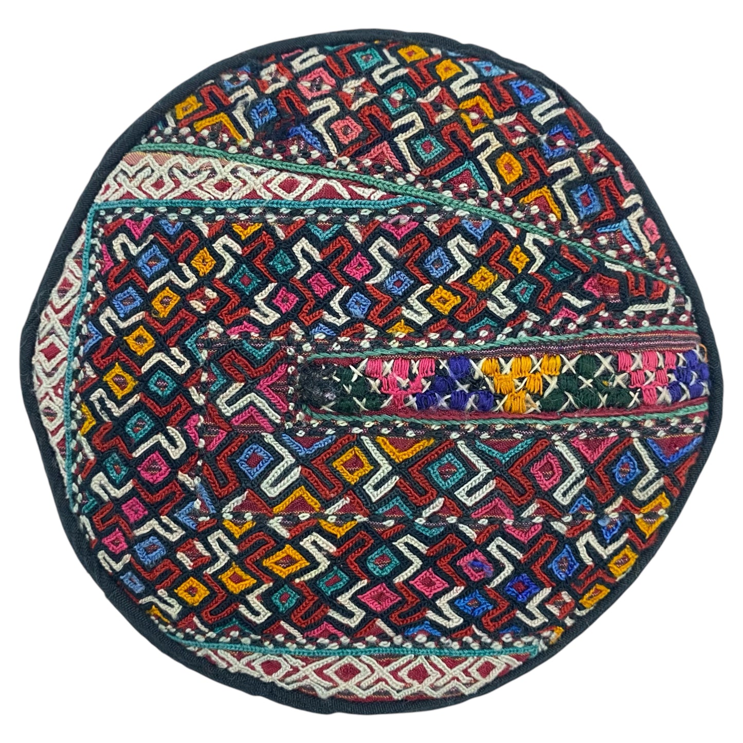 Colorful Turkmen Sahra Embroidered Hat