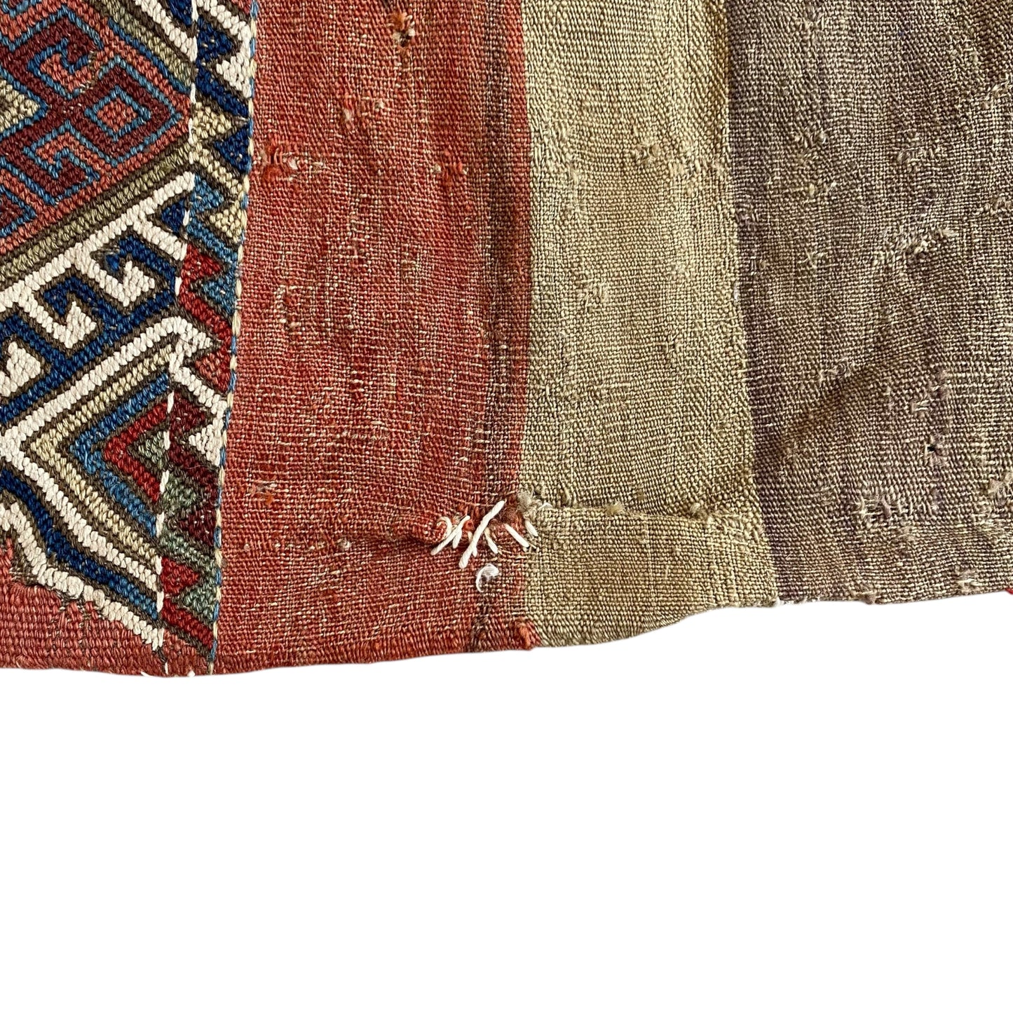 Early Anatolian Ala Chuval Kilim Soumak Rug
