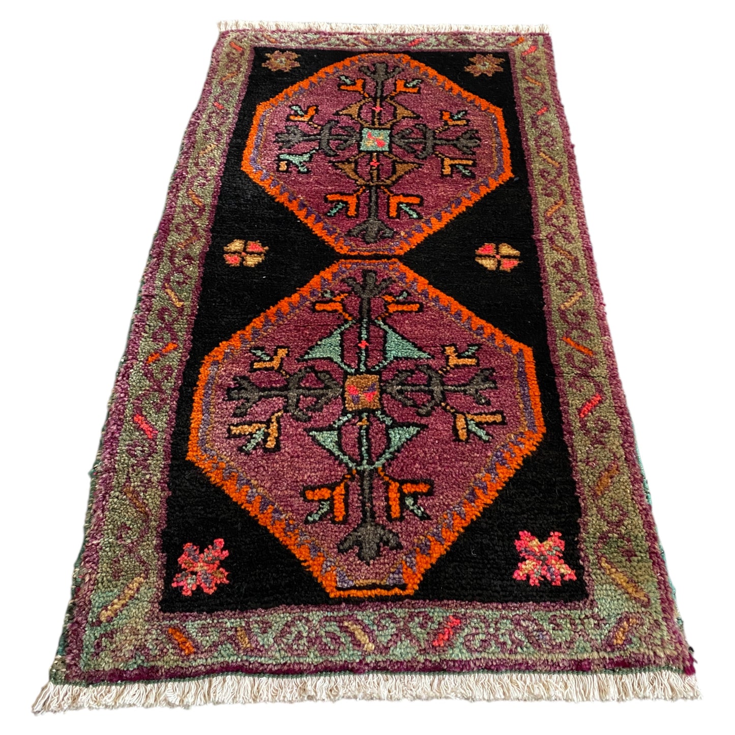 Small East Anatolian Boho Carpet Rug