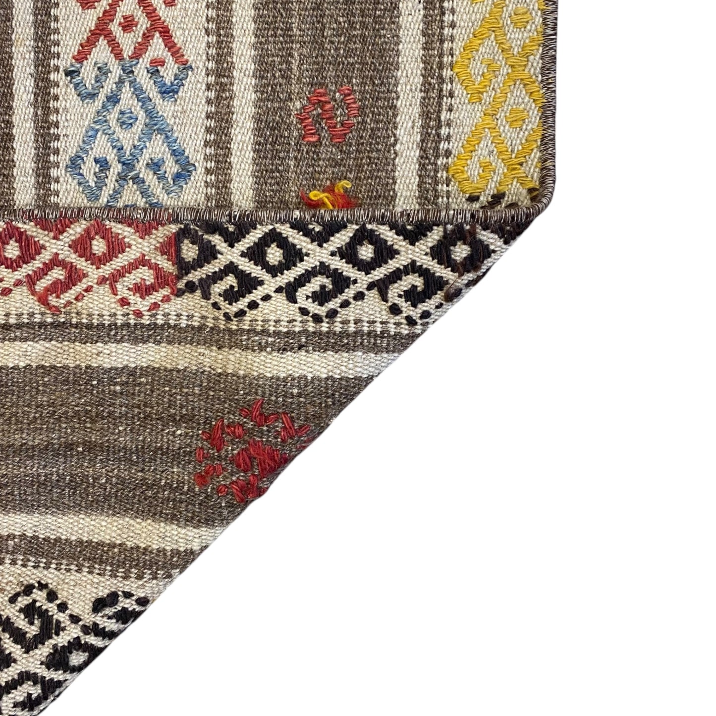 Striped Tribal Nomadic Cicim Kilim Rug