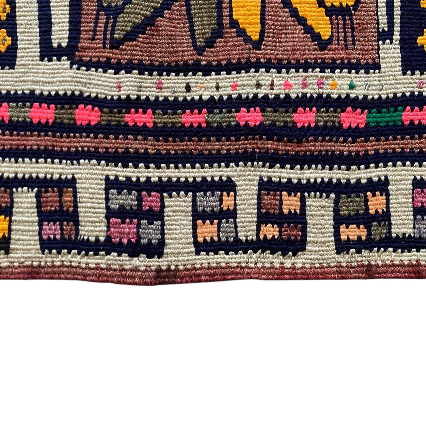 Small Herki Kurdish Kilim Rug