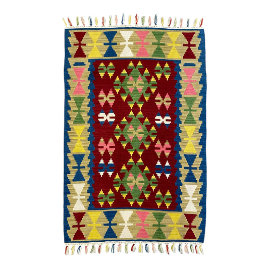 Turkish Kayseri Wool Kilim Rug