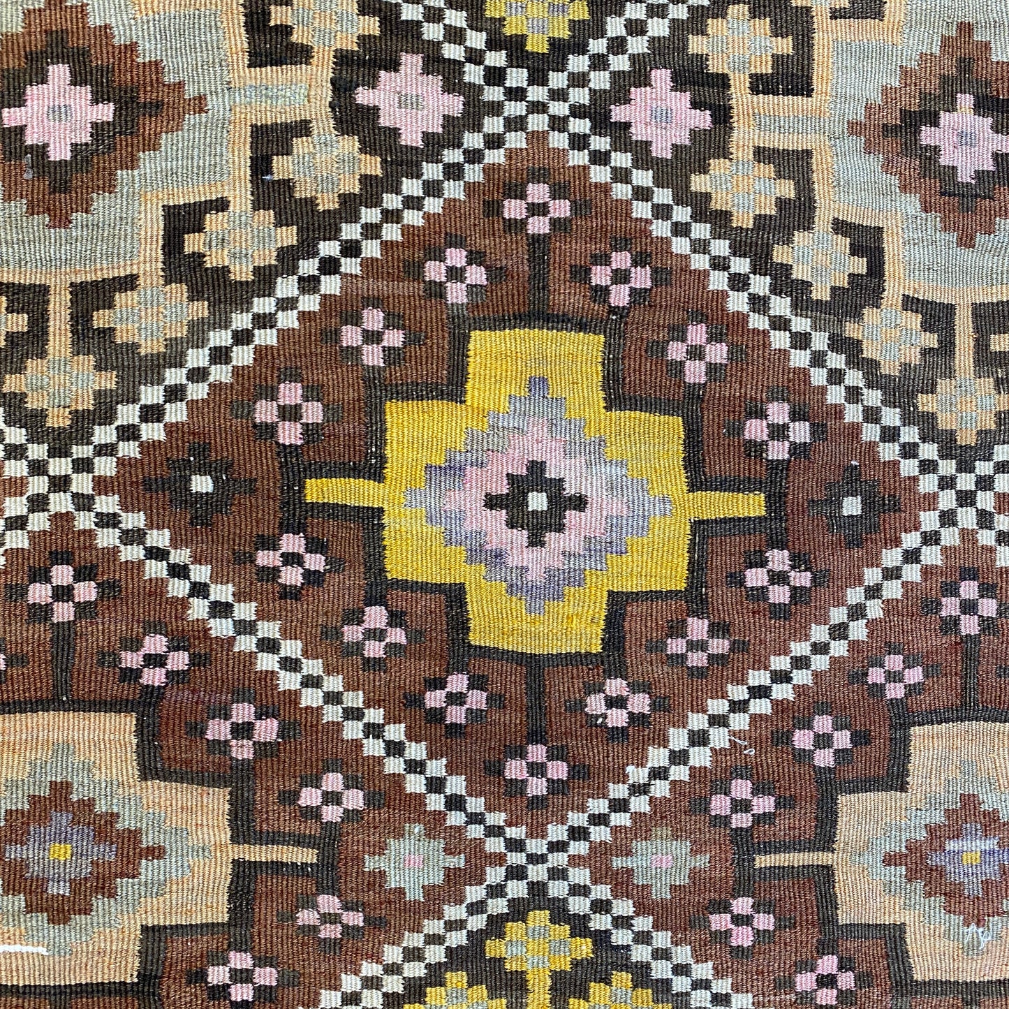 Vintage Kars Terekeme Kazak Kilim Rug