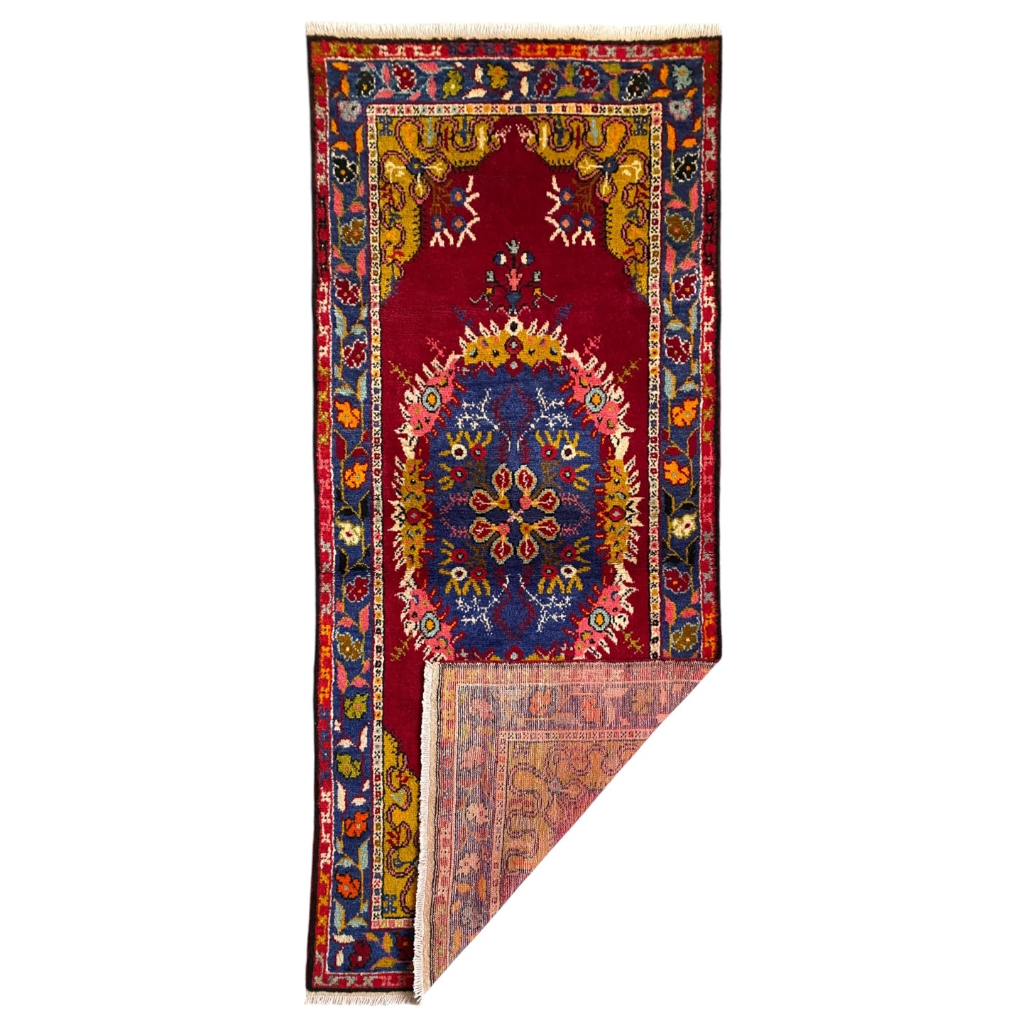 Vintage Turkish Güney / Kayaköy Carpet Rug