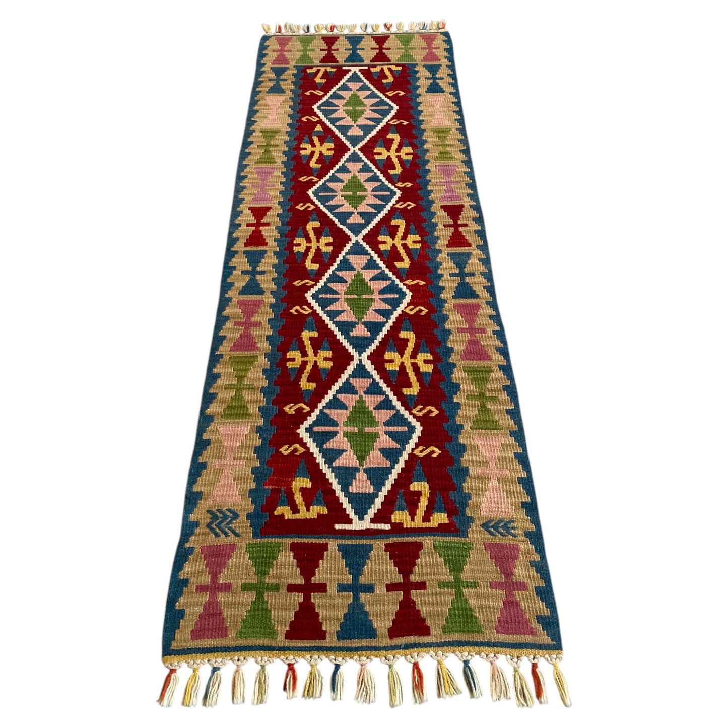 New Turkish Kayseri Kilim Runner Rug