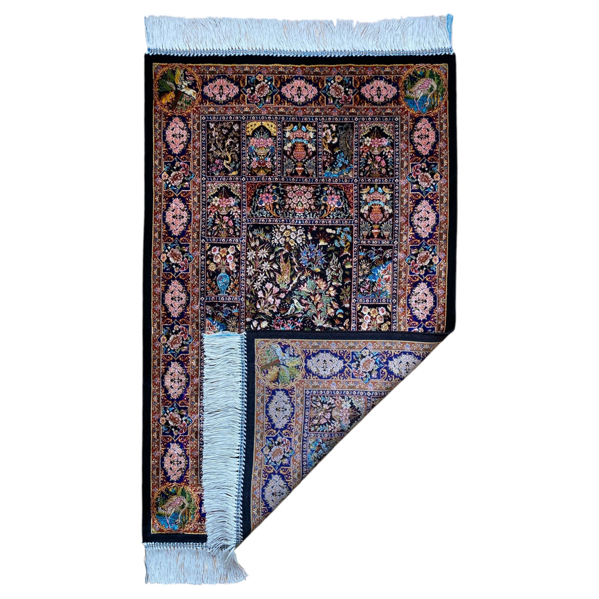 2'x3' Pictorial Modal Silk Rug - Kilim Art Gallery