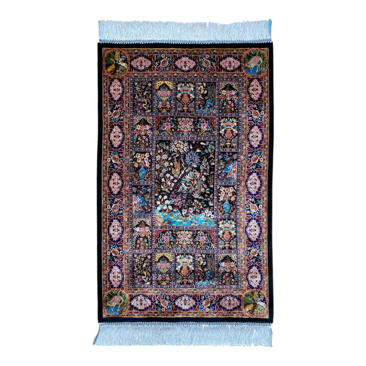 2'x3' Pictorial Modal Silk Rug - Kilim Art Gallery