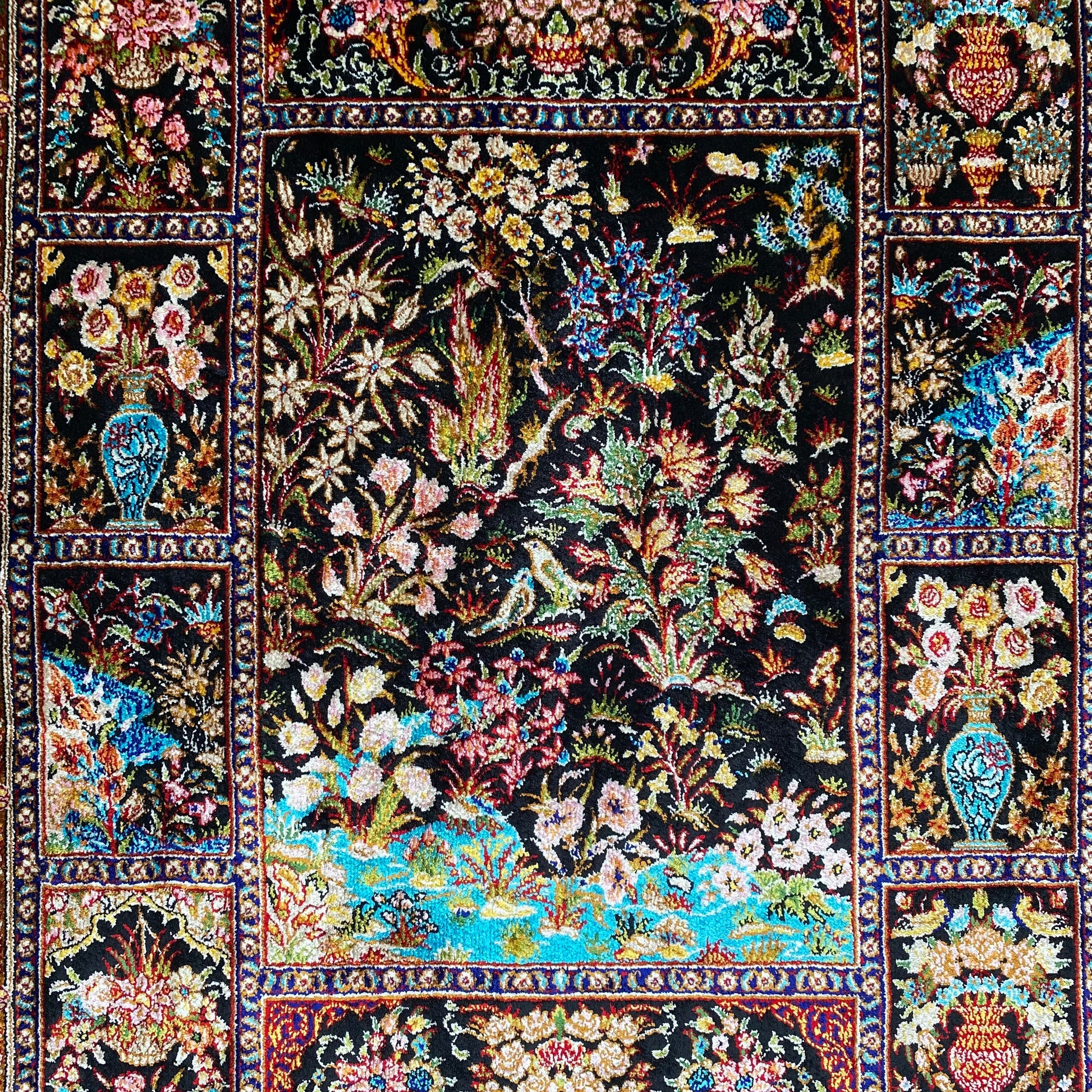 2'x3' Pictorial Modal Silk Rug - Kilim Art Gallery