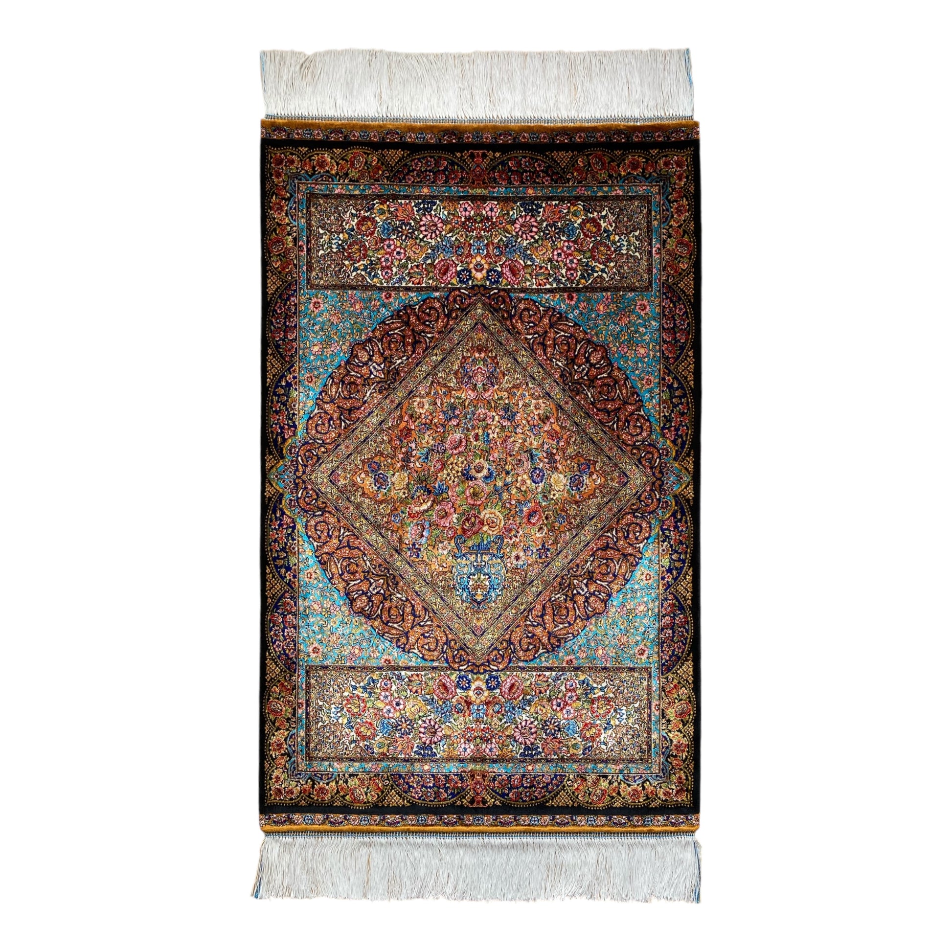 2'x3' Qum Modal Silk Rug