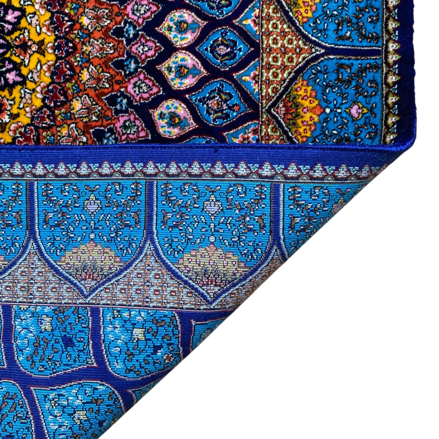 2'x3' Turquoise Blue Modal Silk Rug - Kilim Art Gallery