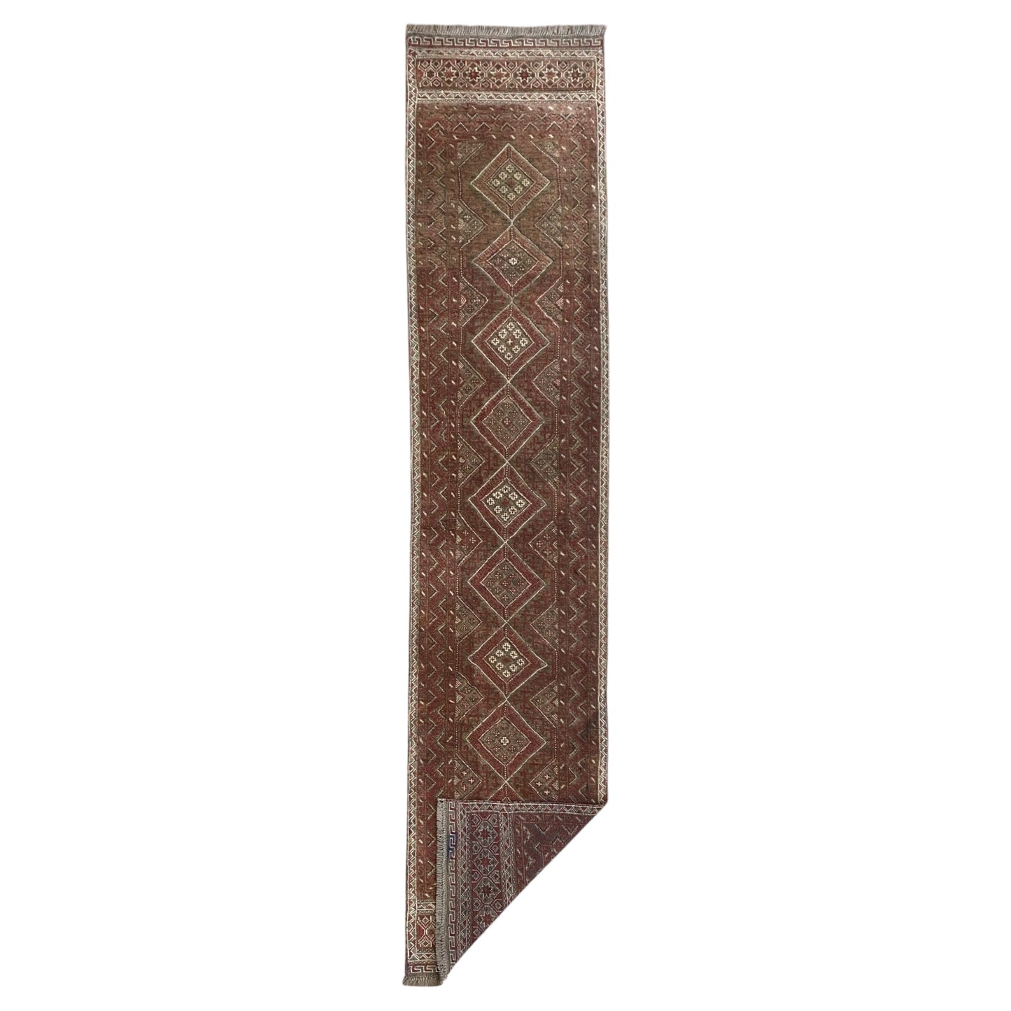 2'x9' Muted Pastel Color Tribal Runner Rug - Kilim Art Gallery