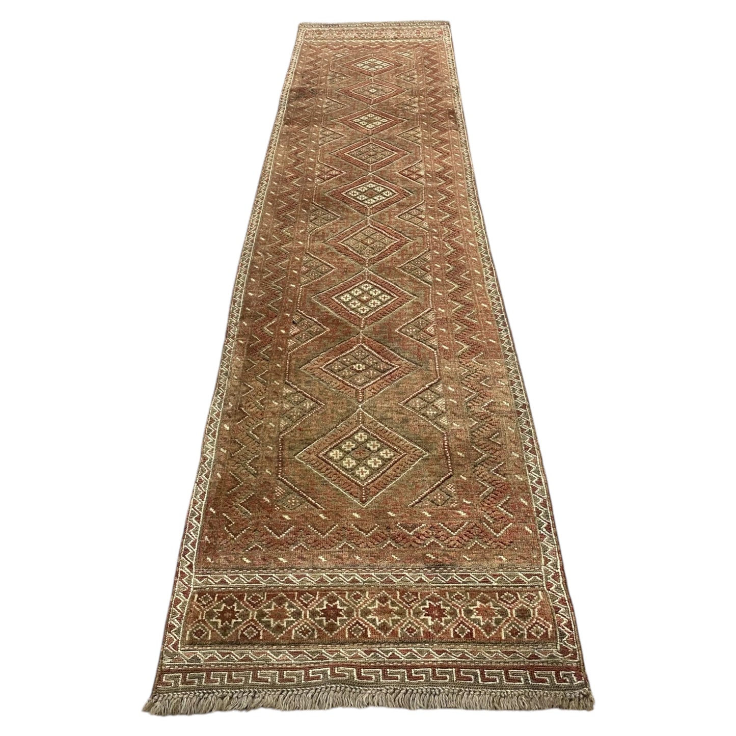 2'x9' Muted Pastel Color Tribal Runner Rug - Kilim Art Gallery