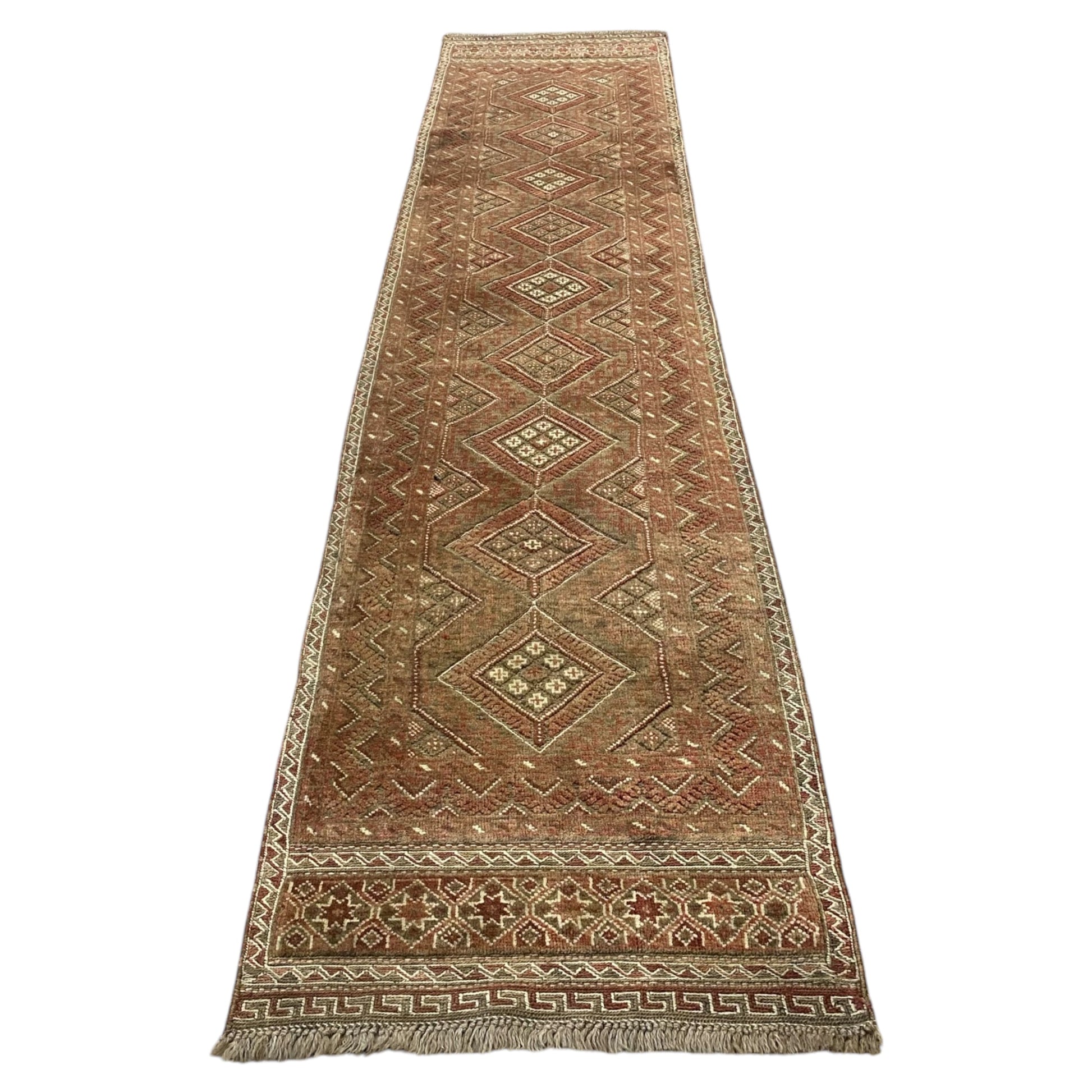 2'x9' Muted Pastel Color Tribal Runner Rug - Kilim Art Gallery