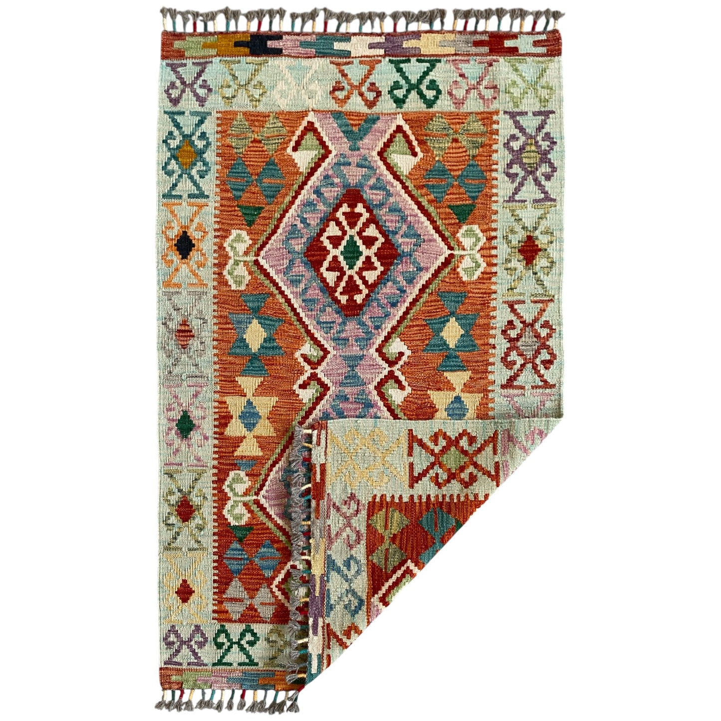 Hands on Hips Design Tribal Kilim Rug