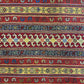 Striped Geometric Design Soumak Rug