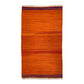 Simple Minimalist Orange Color Kilim Rug