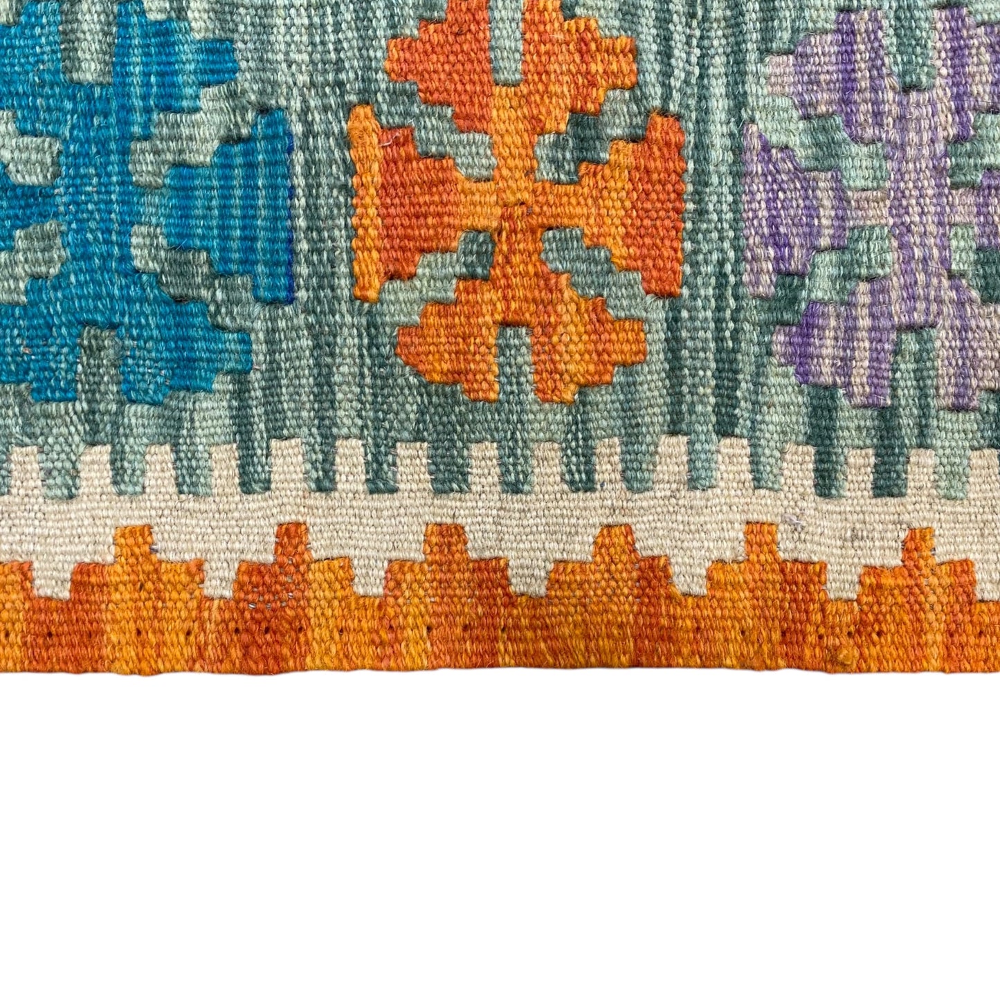 Best Quality Turquoise Blue Tribal Kilim Rug