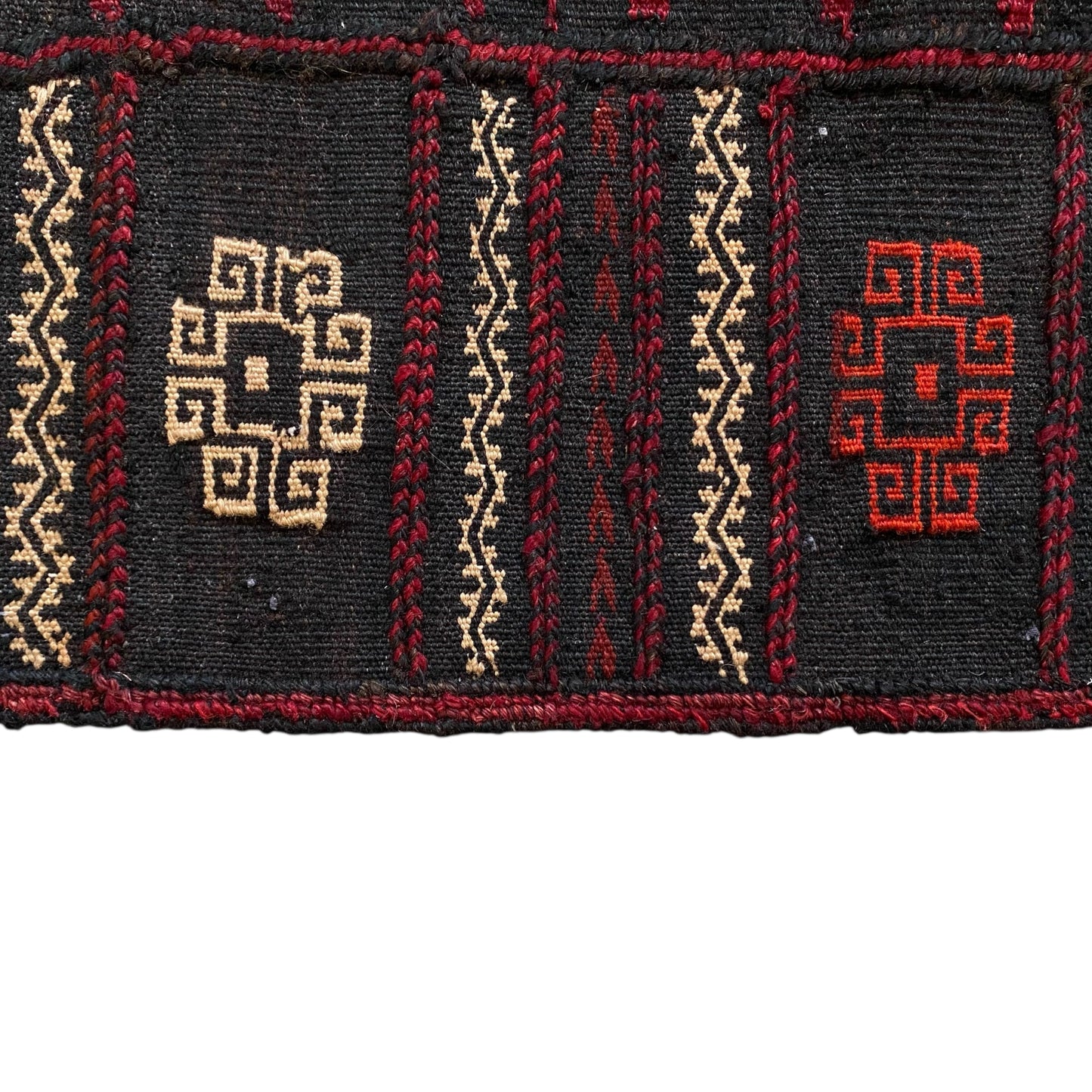 Red Afshar Sofra / Sofraeh Kilim Rug