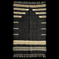 Alfombra Kilim turca de mohair y angora negra
