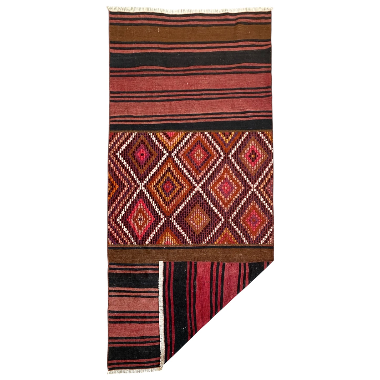 Tribal Anatolian Cicim Kilim Rug