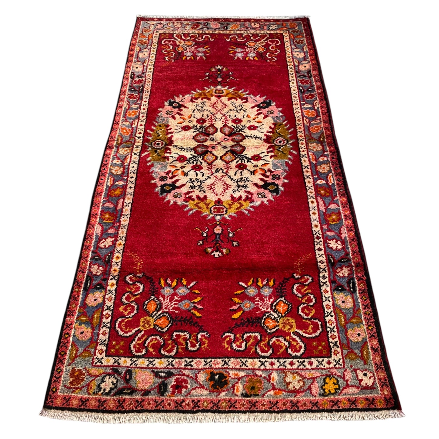 Vintage Turkish Güney Rug Carpet