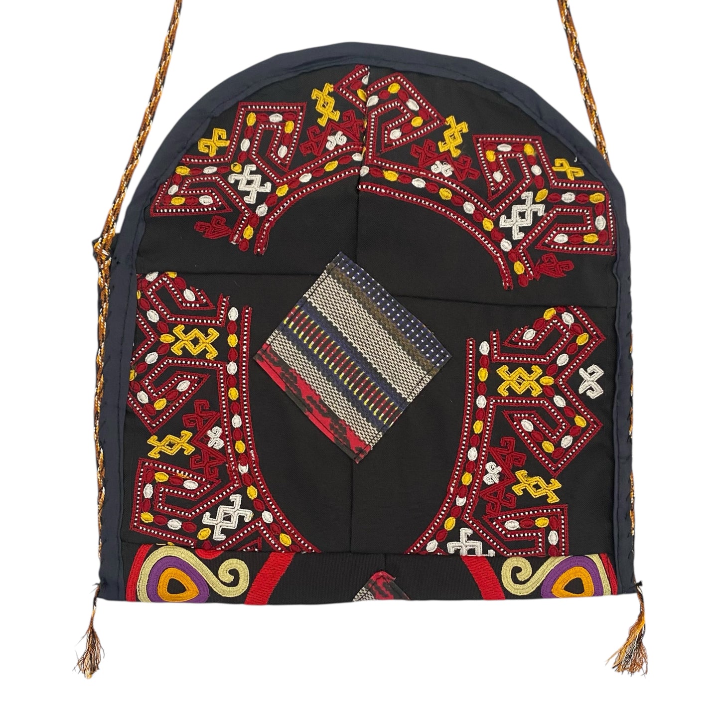 Turkmen Embroidered Boho Small Bag Case Pouch Purse