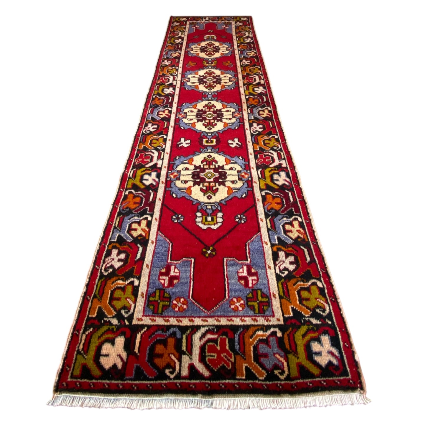 3'x10' Vintage Turkish Runner Rug - Kilim Art Gallery
