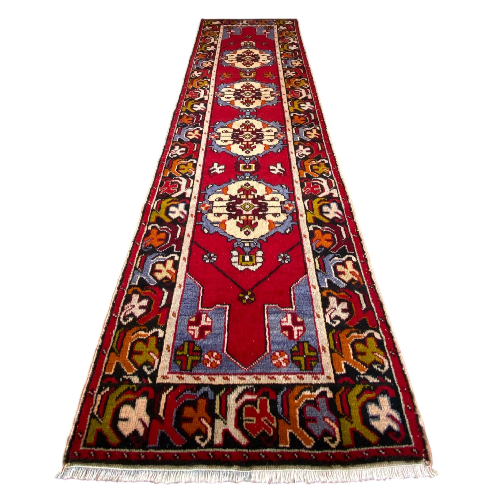3'x10' Vintage Turkish Runner Rug - Kilim Art Gallery
