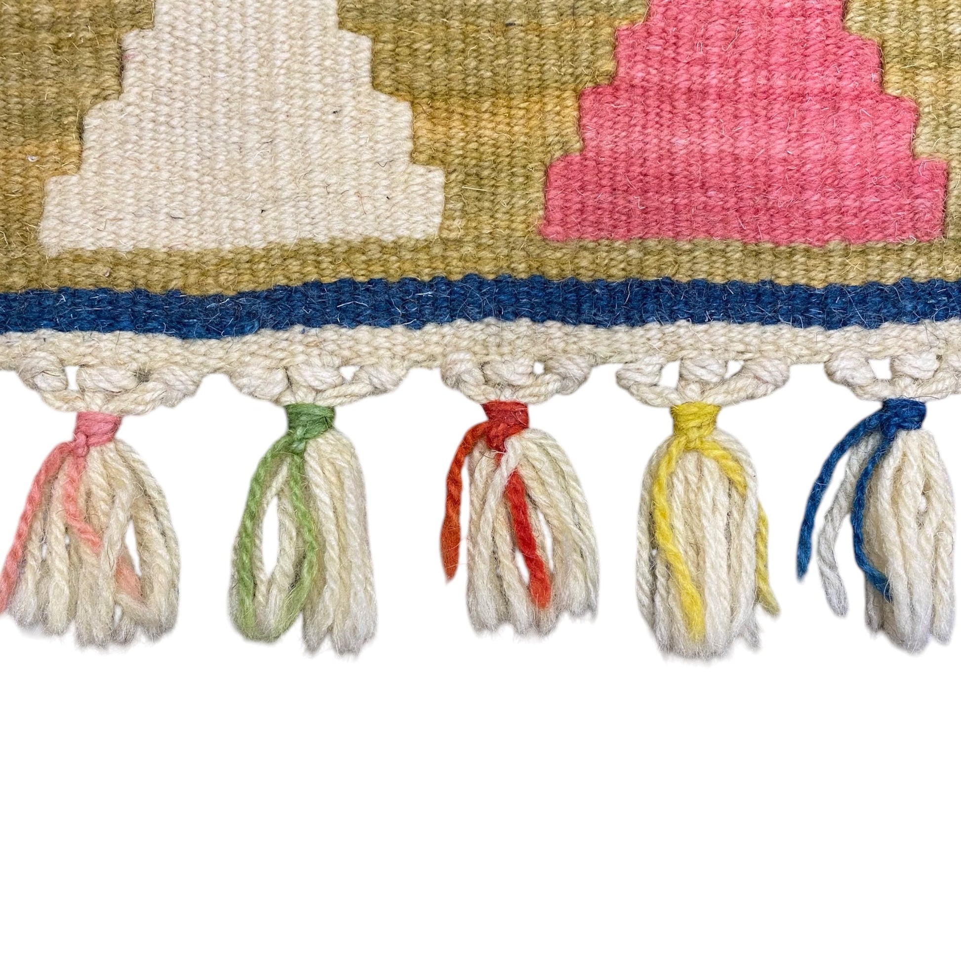 3'x4' Colorful Bohemian Turkish Avsar Kilim Rug - Kilim Art Gallery